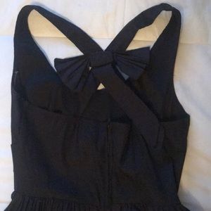 Bow Back Black Dress